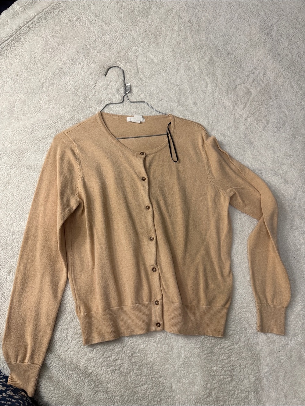 H&M Women's Light Tan Button-Front Cardigan